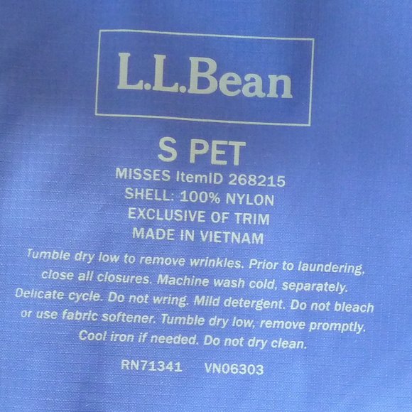 LL Bean Windbreaker Jacket NWT - Picture 7 of 7